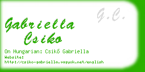 gabriella csiko business card